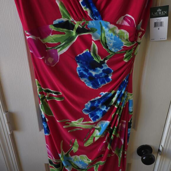 Ralph Lauren Floral Print Sheath Dress Size 8 New With Tags Career Office - Picture 4 of 12